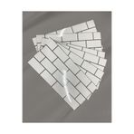 UKAB DEKOR 6024 Kendinden Yapışkanlı Esnek Köpük Seramik Beyaz Pvc Mermer Panel 60x30 Cm Banyo Wc Mutfak Beyaz 30 x 60