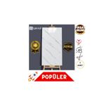 UKAB DEKOR Kendinden Yapışkanlı 3d Beyaz Esnek Köpük Pvc Duvar Paneli 30x60 cm (0,18 m²) Banyo Wc