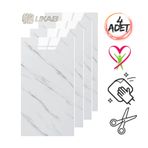 UKAB DEKOR Kendinden Yapışkanlı Mermer Seramik Desenli Köpük PVC Duvar Paneli (30x60 cm - 4 Adet - 0.72 m²)6013 Beyaz 30 x 61