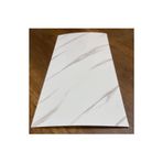 UKAB DEKOR Kendinden Yapışkanlı Mermer Seramik Desenli Köpük PVC Duvar Paneli (30x60 cm) Banyo Mutfak 60013 Beyaz-Gri Desenli 30 x 61