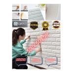 UKAB DEKOR Kendinden Yapışkanlı Tuğla Desenli Beyaz Duvar Paneli Pratik Dekoratif mutfak 50x50cm 0,25 m²