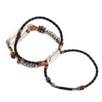 UKCOCO 1 Bilgisayar bileklik kadınlar için akıllı saatler kabuk vintage izle deri Fitness bilezikler bayanlar saatler eski bilek kemeri spor bandı boncuk kayış dava izlemek Özlemek Metal