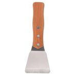 UKCOCO 1 Bilgisayar Teppanyaki Kısa Spatula Çekpas Biftek Spatulaları Barbekü Spatula Teppanyaki Kazıyıcı Çok Amaçlı Kazıyıcı Kızartma Spatula Pişirme Spatulaları Paslanmaz Çelik