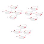 UKCOCO 12 Adet Gözlük Kaynak Gözlüğü Renkli Güvenlik Camları Bardak Buğu Önleyici Güvenlik Camları Deney Gözlüğü Şeffaf Iş Atış Güvenliği Çizilmez Silika Jeli Yan Özlemek