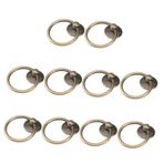 UKCOCO 12 Adet Şifonyer Ahşap Eski Dolap Kolları Vintage Dolap Çeker Şifonyer Dairesel Yüzük Ağaç Mobilya Metal Kolları Topuzu Eski Ahşap Tarayıcılar Modern Şifonyer Çekmece Büfe