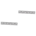 UKCOCO 2 Adet Duvar Giriş Çıkartması Banyo Sticker Fayans Bel Kenarı Bordür Duvar Kağıdı Bordür Sticker Seti