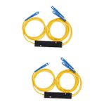 UKCOCO 2 Adet Elyaf Bölücü Sigortalı Ayırıcı Erimiş Fiber Ayırıcı Kablo Değişimi Kablo Tv Için Ayırıcı Ayırıcı Kullanışlı Bölücüler Ayırıcı Değiştirmeleri Bakır Yellow