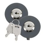 UKCOCO 2 Adet soket kilidi Çocuk emniyet kilidi kilitlenebilir güç çıkışı elektrik güvenlik fişi güç güvenlik soketi güç güvenliği kontrolü güvenlik elektrik prizi Çinko Alaşım