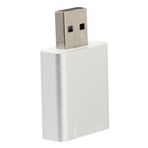 UKCOCO 2 Adet Usb Harici Kartı Kulaklık Usb Adaptörü Mikrofon Sesi Dizüstü Bilgisayarlar Için Bilgisayar Adaptörleri Kulaklık Adaptörü 3 Boyutlu Alüminyum Alaşım Otobüs Taşınabilir