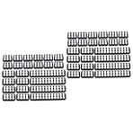 UKCOCO 2set Yönetici Bilgisayar 6pin Gpu 8pin Anakart 24pin Kablo Düzenleyici Kablo Klipsi Kelepçesi Kraft Kağıt Hattı 24 Adet * 2