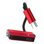 UKCOCO 3 Parça Kablosu Adaptörü 2' 1 Arada Adaptör Kulaklık Jakı Adaptörü Kulaklık Girişi Kulaklık Dönüştürücü Tip- 3,5 Mm Adaptörü Jak Adaptörü Not 10 Artı Bölücü Usb Tpe