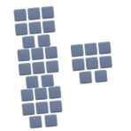 UKCOCO 32 Adet Mobilya Kayma Pedi Çelik Kanepe Mobilya Bacak Pedleri Kanepe Yükseltici Halı Kareler Yuvarlak Mobilya Pedleri Sandalye Kaydırıcı Daire Kilim Masa Ayakları Tutacak