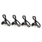 UKCOCO 4 Adet Veri Kablosu Stereo Jak Kablosu Kablo Için Mp3 Çalar Dijital Kamera Kablosu Çoğaltıcı Mp3 Medya Oynatıcı Için Kablo Usb Kablosu Karın Kası Oyuncu Adaptör Kablosu