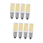 UKCOCO 8 Buzdolabı Ampulü Ampul Için Mikrodalga Davlumbaz Lamba Ampulü Led Ampuller Aletleri Ampul Mikrodalga Ampul Mikrodalga Fırın Ampulü E14 Sıcak Beyaz Ayarlamak Seramik