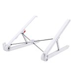 UKCOCO Havalandırmalı Stand Masa Için Dizüstü Soğutma Standı Alüminyum Laptop Standı Katlanabilir Katlanır Masa Katlanabilir Dizüstü Katlanabilir Masa Masaüstü Beyaz