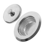 UKCOCO lavabo süzgeci lavabo tıpası mutfak lavabo drenaj sepeti Mutfak lavabo filtresi Su gideri süzgeci mutfak lavabosu gıda için drenaj sepeti paslanmaz çelik lavabo filtresi Silver