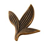 UKCOCO Mobilya Topuzu Kolları Kolye Çekme Kolu Yaprak Şekli Dresser Kolları Metal Dolap Topuzu Için Mutfak Banyo Dolabı Kapı Çekmece