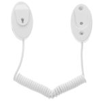 UKCOCO Uzaktan Kumandalı Anti-kayıp Halat Geri Çekilebilir Kablo Kilidi Uzaktan Kumanda Güvenlik Kablosu Uzaktan Kumandalı Güvenlik Kilidi Beyaz Ilişki Kurmak Kendinden Yapışkanlı Plastik