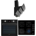 Ukinox Mega Modern Touch Serisi Ukınox Siyah Ankastre Set (NOVAMODERNTOUCH-ARES60SIYAH-VEGA60SIYAH)