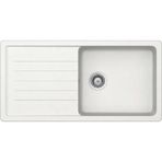Ukinox Valente D-100 L Beyaz Granit Eviye