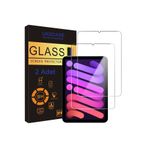 UKSCASE iPad Mini 6 (2021) ve Mini 7 (2024) (8.3'') Uyumlu Tempered Cam Ekran Koruyucu 2 Adet