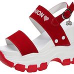 Ulalaza Kadın Platform Mary Jane Dolgu Topuk Kalp Zincir Sandalet Açık Ayak Bileği Gotik Platform Elbise Ayakkabı Kalın Platform Ayakkabı Patent Deri Elbise Ayakkabı, Wh, 8.5