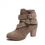 Ulalaza Moda ayak bileği seksi yüksek topuklu platform Comba çizme kadınlar için sivri kapatma ayak fermuar pabucu taban Chelsea çizme çift elastik Retro elbise ayakkabı sokak yürüyüş düğün parti, S1 Gri, 6.5
