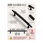 Ulaş Hırdavat Lüx Dolap Çekmece Kulpu Kumru Kulp 1 Adet 128mm Mobilya Kulpları , Sert Plastik (Vidalar dahildir)