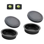 ULBTER Canon EOS EF/EF-S Lens için Ön Gövde Kapağı ve Arka Lens Kapağı 4000D 2000D 1300D 1200D 1100D 800D 760D 750D 600D 250D 200D, EOS 90D 80D 77D 70D,5D Mark IV/III/II, 6D Mark II/I, 7D Mark II