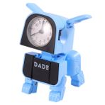ULDIGI Robot Köpek Elektronik Çalar Saat Karikatür Çalar Saat Çocuk Odası Saati Çocuklar Erkekler Için Çalar Saat Başucu Hayvan Çalar Saat Oyuncak Döndürmek Oğlan Oda Saati Plastik Ayna