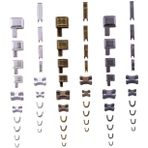 ULDIGI Zier Tamir Takımı 60 Paket Fermuar Durdurucuları Fermuar Tamiri İçin Metal Fermuar Alt Durdurucu Seti