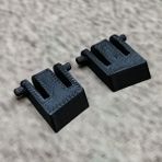ULEIVA 1 çift (2 adet) yedek klavye ayağı, siyah, Corsair K65 K95 Vengeance ile uyumlu klavye yedek parçası, klavye standı, ayaklar, klavye