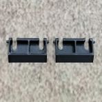 ULEIVA 1 çift (2 adet) yedek klavye ayağı siyah HyperX Alloy Elite RGB klavye yedek parçası klavye standı ayaklar klavye için uyumlu