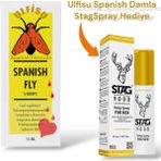 ULFİSU COSMETİCO Ulfisu Cosmetico Spanish Fly Damla - Stag Spray Hediyeli - 1 Adet