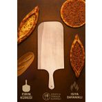 Ülgenev 1 Adet Kayın Ağacı Fırın Küreği – 50x19,5 cm Doğal Ahşap Pizza ,Pide, Lahmacun Küreği