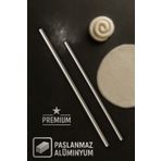Ülgenev 2'li Alüminyum Paslanmaz Metal Masterchef Pratik 60-90 Cm Hamur, Yufka Açıcı Oklava