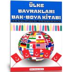 Ülke Bayrakları Bak-Boya Kitabı (178 Ülke Bayrağı)
