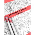 Ülkeler ve Bayrakları Boyama Kağıdı