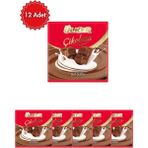 Ülker Çikolatalı Sütlü Kare 60 G x 12 Adet | Çoklu Paket Atıştırmalık Çikolata | Ekonomik Kutu - 60 gr - 24 Adet
