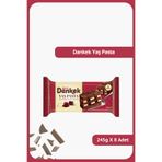 Ülker Dankek Yaş Pasta - Çikolata Kaplamalı Vişne Soslu - 245 Gram - 8 Adet