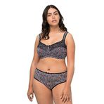 Ulla Popken 658495 Siyah Kadın Spor Sütyen