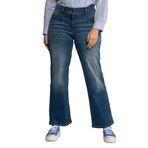 Ulla Popken 801284 Koyu Denim Mavi Kadın Kot Pantolon