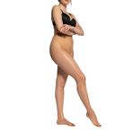 Ulla Popken Büyük Bedenler Kadın Külotlu Çorap Saten Sheers 15 DEN Kahverengi XXXX-Large (Üretici Bedeni: 60+)