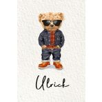 Ulrick: Cahier personnalisé avec prénom Ulrick | Cadeau d'anniversaire pour enfant, garçon, homme, copain ... | Nounours | 110 pages lignée, Petit Format 6x9 pouces (15,24 x 22,86 cm)