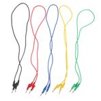 ULTECHNOVO 1 Takım Muz Fişi Power Supply Kaplama Kabloyu Yeniden Bağlayın Geri Çekilebilir Test Kabarmak Çoklu Şarj Cihazı Muz Fişleri Muz Fiş Kabloları Volt Metre Için Kablolar Bakır 5 Adet