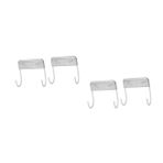 ULTECHNOVO 2 Set Ütü Masası Kancası Ütü Kurulu Duvar Depolama Ütüleme Tahtası Depolama Asmak Için Kancalar Duvar Için Çamaşır Odası Kancaları Asılı Raf Metal Kancalar Paslanmaz Çelik 2 Adet*2