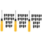 ULTECHNOVO 3 Takım Lastik Tamir Kiti Motosiklet Lastikleri Yorulmak Tornavida Araba Lastikleri Araç Kiti Lastik Vakumlu Lastik Tamir Çivisi Araba Lastiği Vida Black Silgi