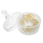 ULTECHNOVO Açık Cam Tealight Tutucu, Doğal Kristal Pürüzlü Taş Ev Masa Süslemeleri Aroma Difüzör Taşı Masa Merkezinde