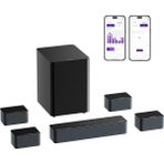 Ultimea Poseidon D80 Boom - Dolby Atmos 7.1 Kanal Soundbar 6.5" Güçlendirilmiş Kablosuz Subwoofer Ev Sinema Ses Sistemi Hoparlör (U2623)