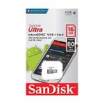 Ultra 16 GB Microsdhc Hafıza Kartı, 80MB/SN Uhs-I 10 - SDSQUNS-016G-GN3MN - Option-1